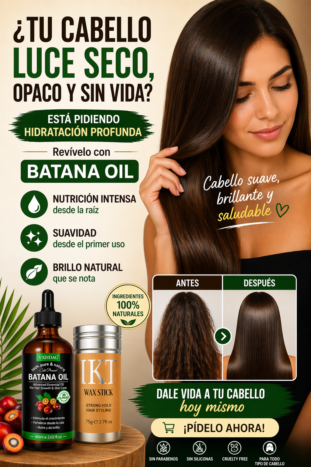 KIT CERA CAPILAR+ BATANA OIL
